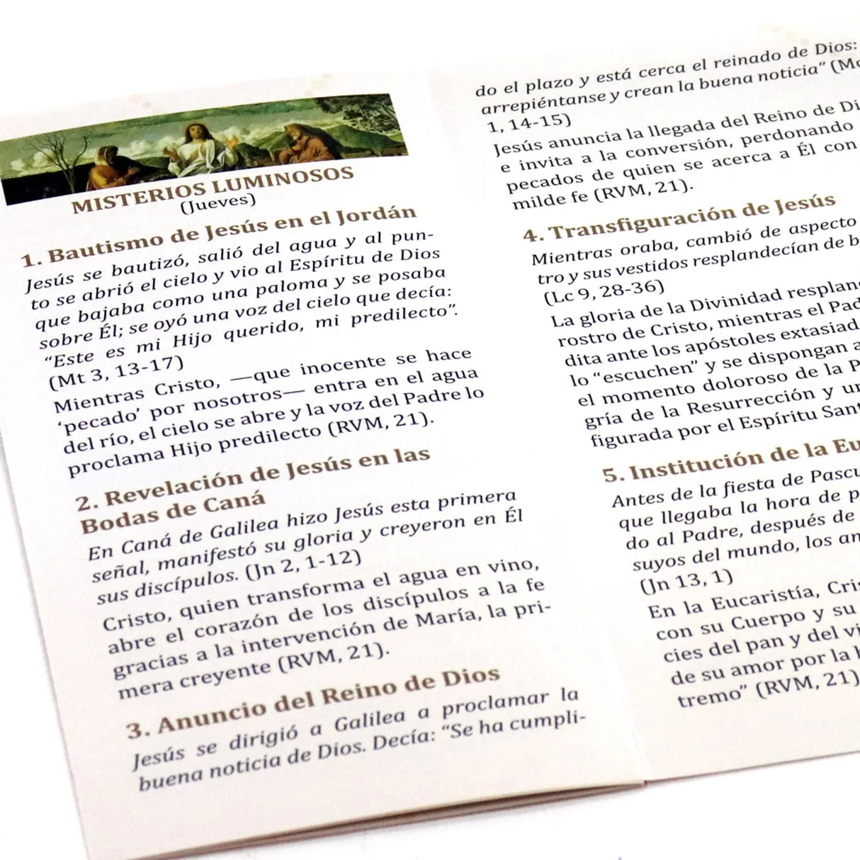 El Santo Rosario - Plegable