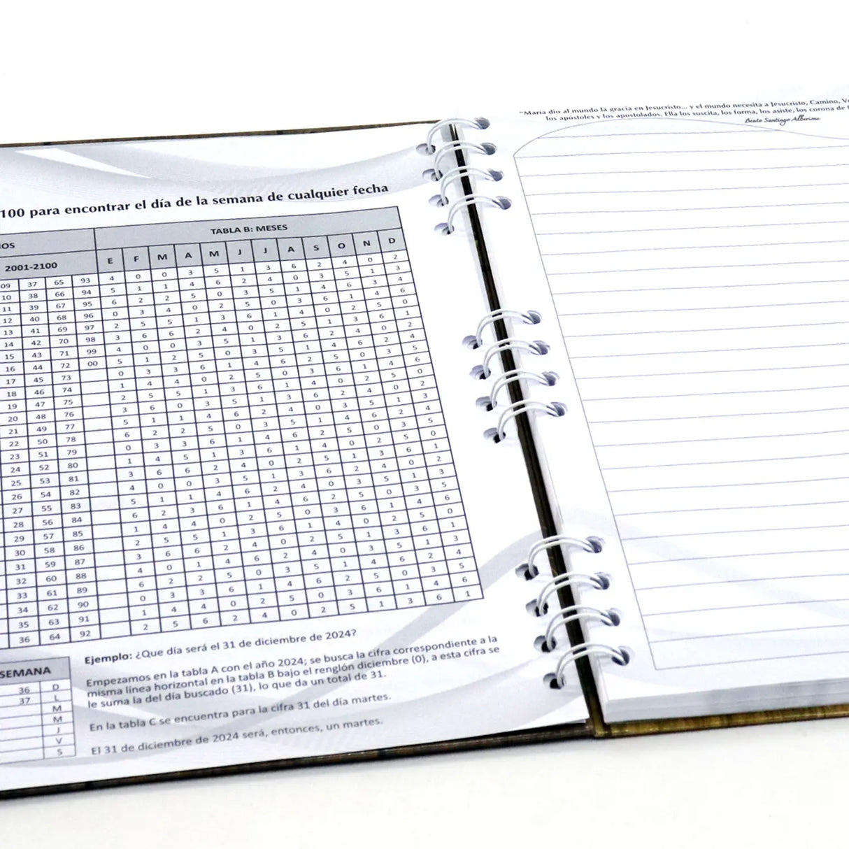 Ring-bound notebook - Virgin of Chiquinquirá