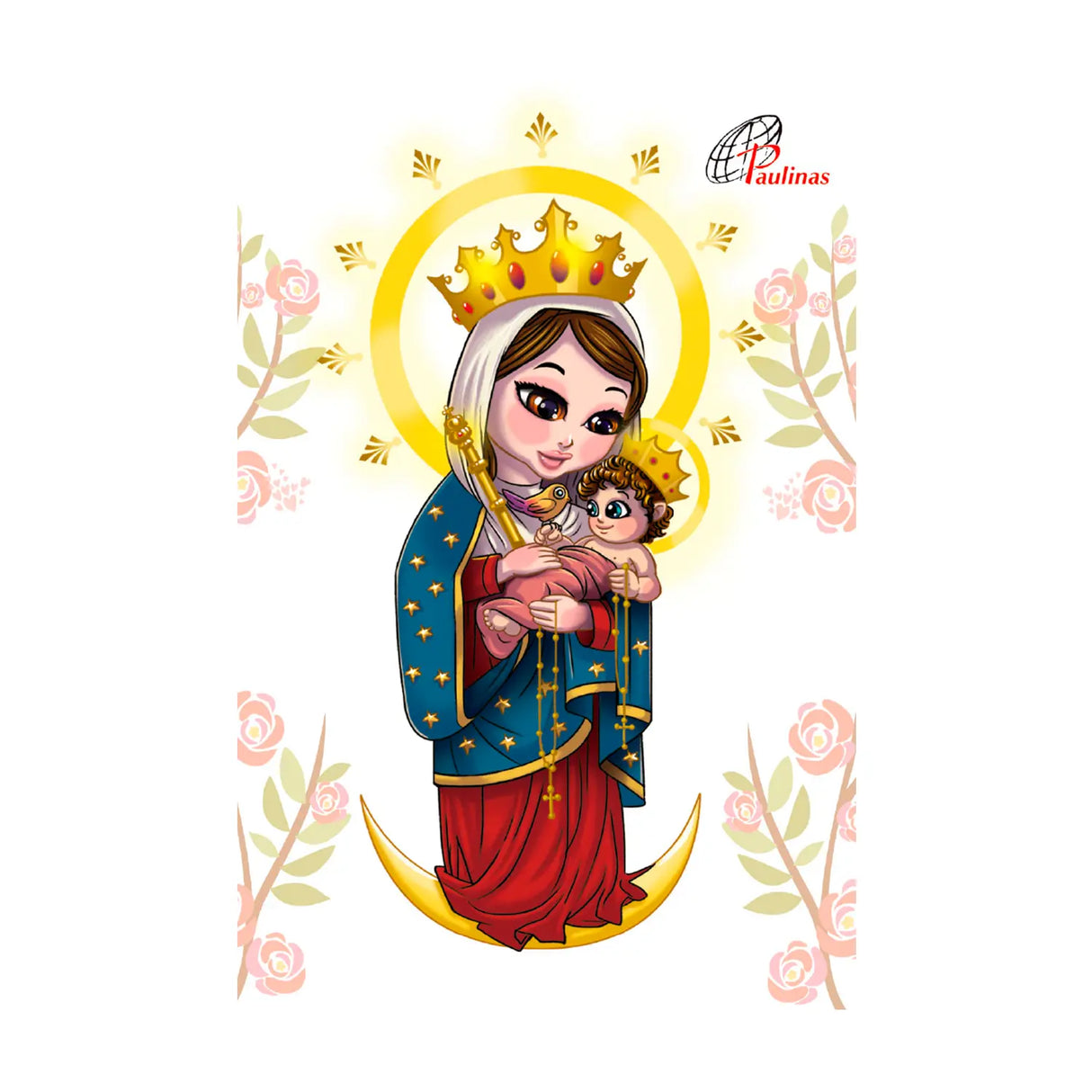 Minicuaderno argollado - Virgen de Chiquinquirá