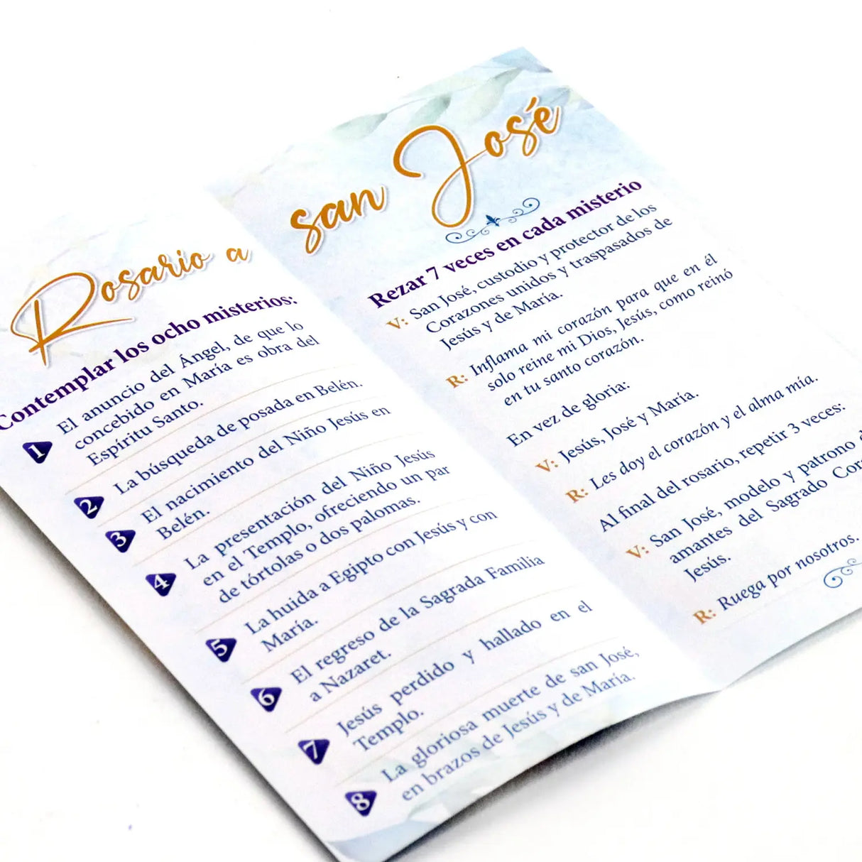 Plegable - Rosario a san José