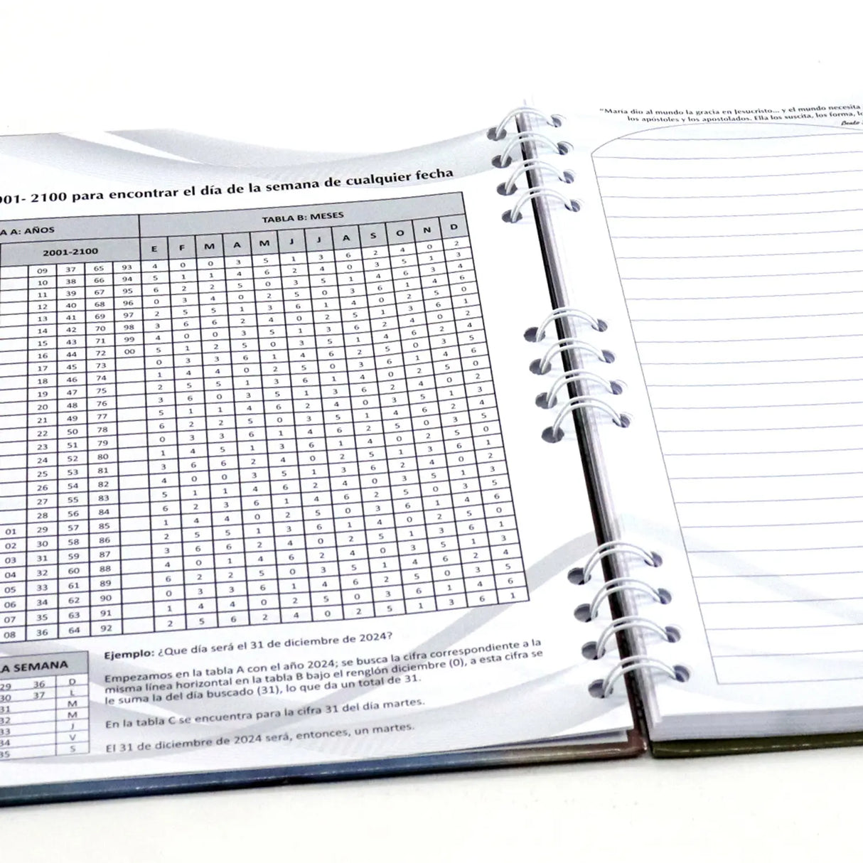 Cuaderno argollado - Virgen de la Medalla Milagrosa