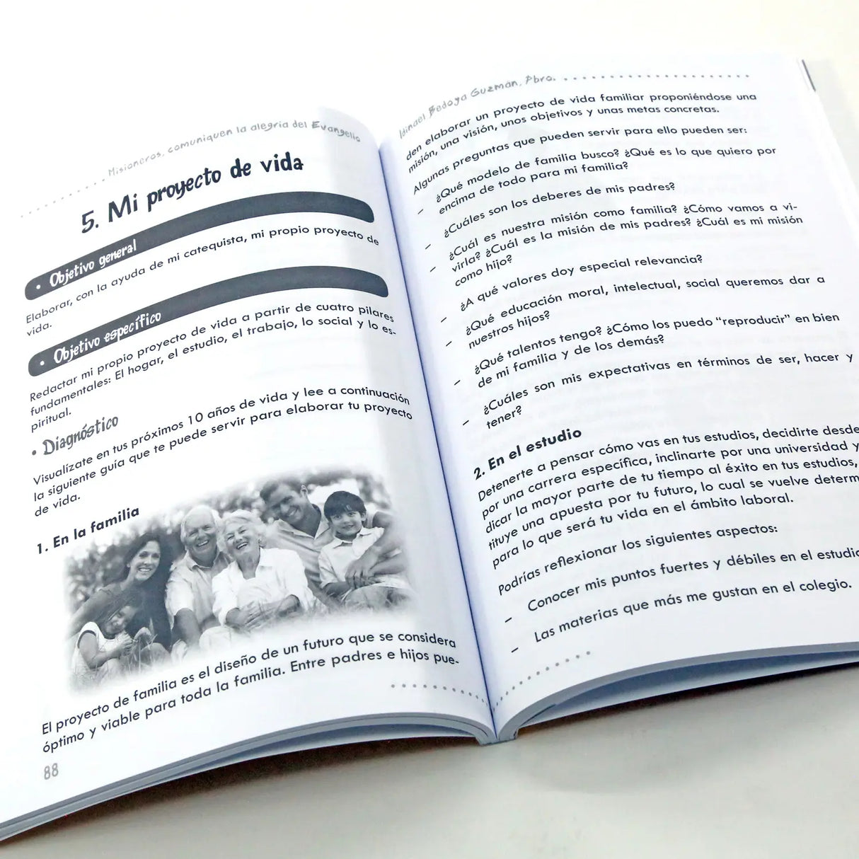 Misioneros, comuniquen la alegría del Evangelio - Texto del joven