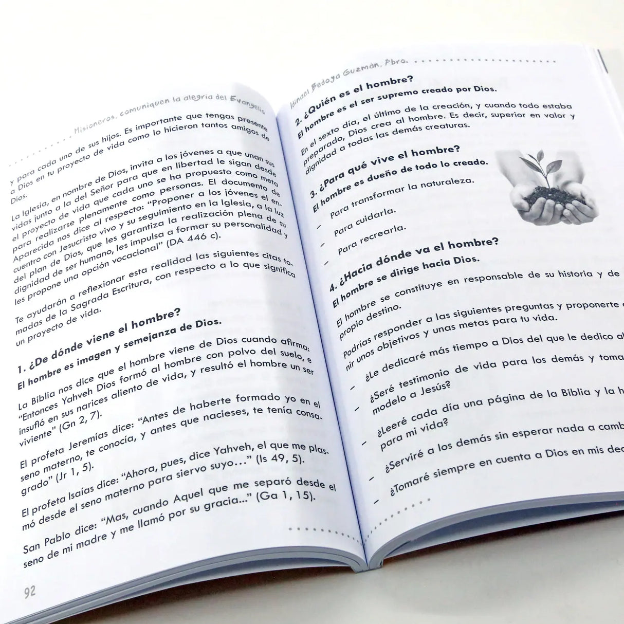 Misioneros, comuniquen la alegría del Evangelio - Texto del joven