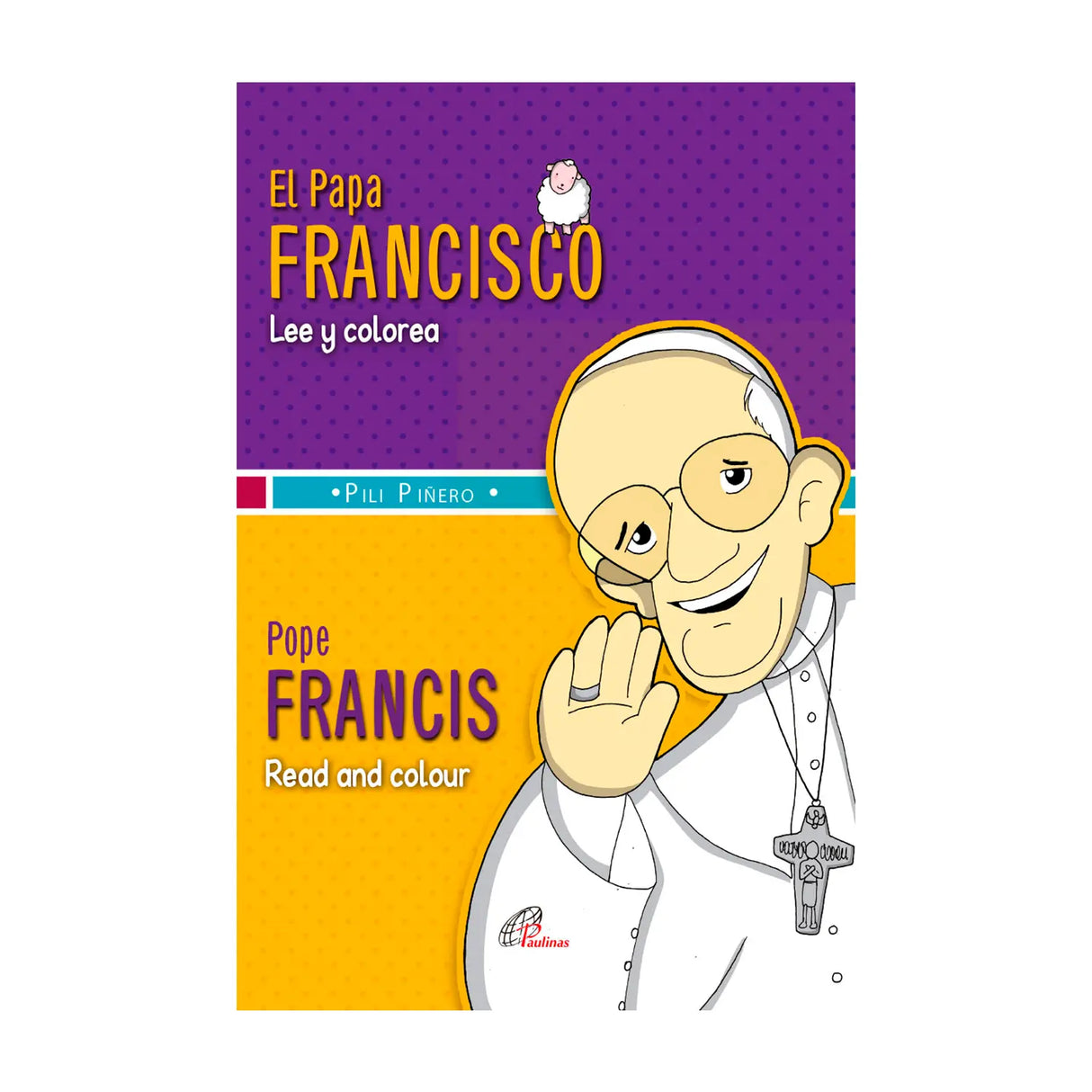 Pope Francis reads and colors - Bilingual