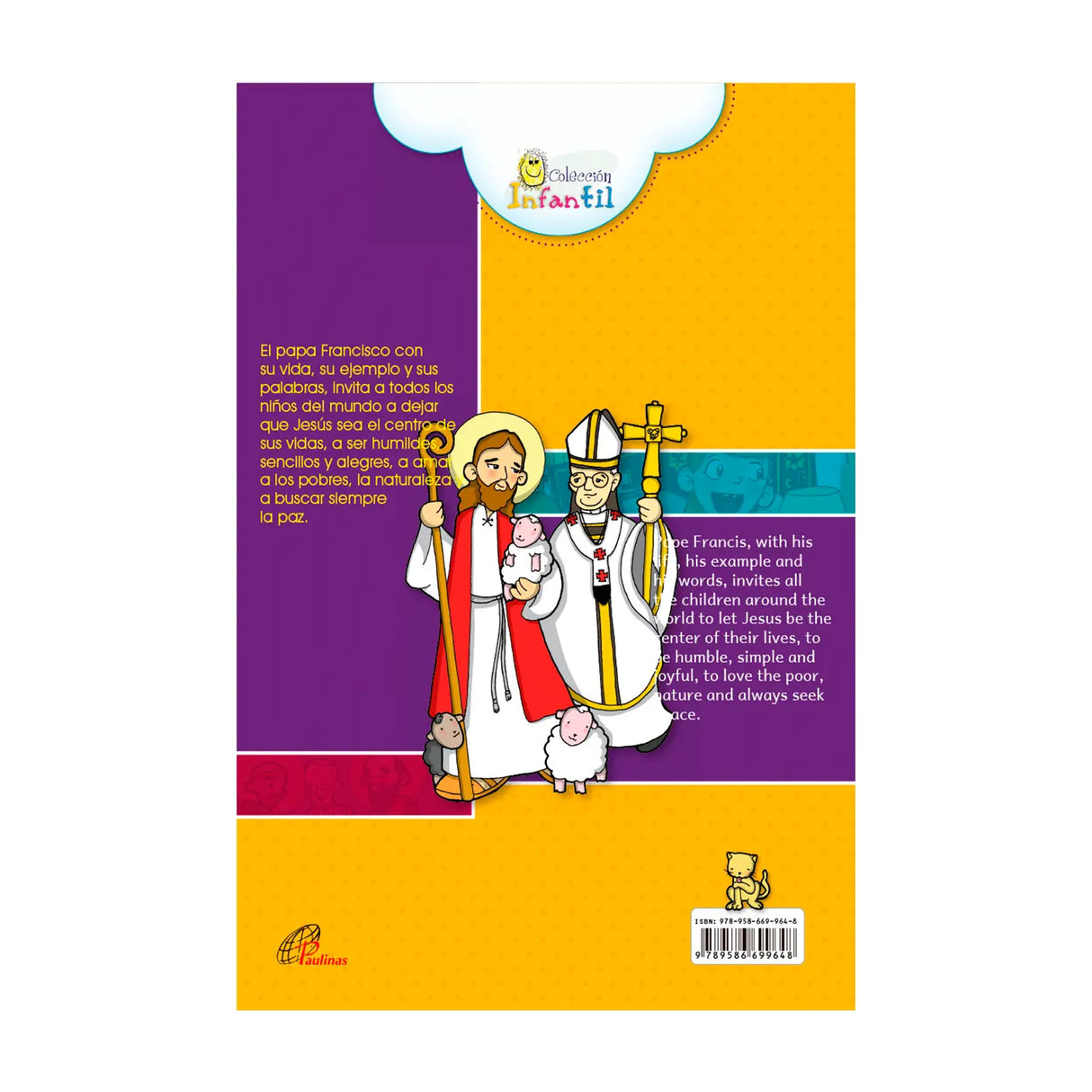 Pope Francis reads and colors - Bilingual