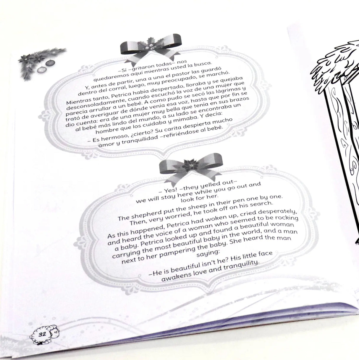 La ovejita que encontró al Niño Jesús