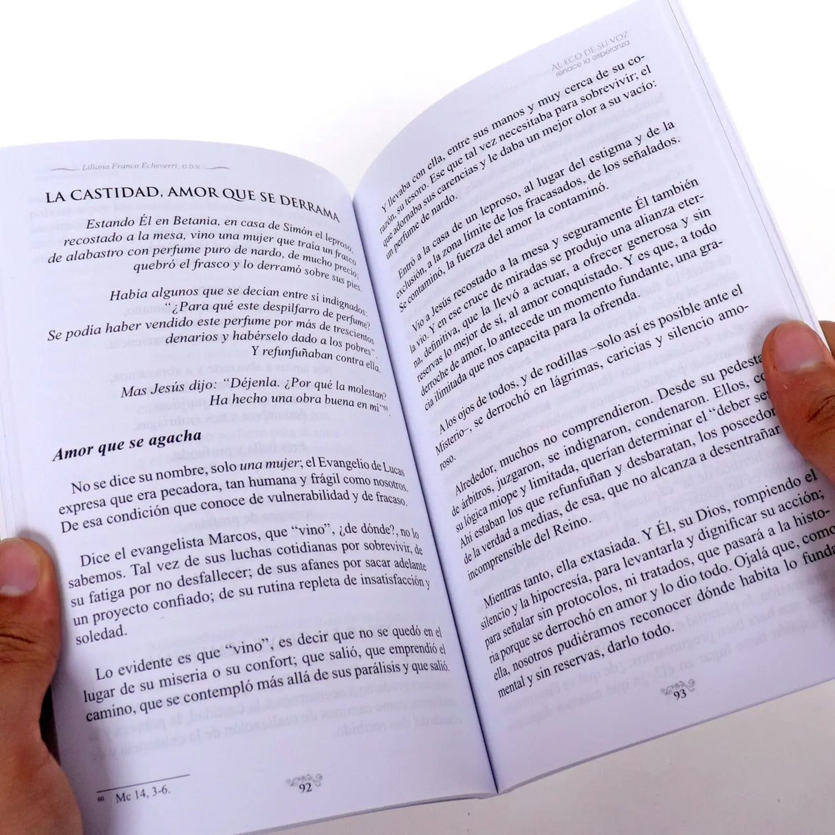 Al eco de su voz renace la esperanza