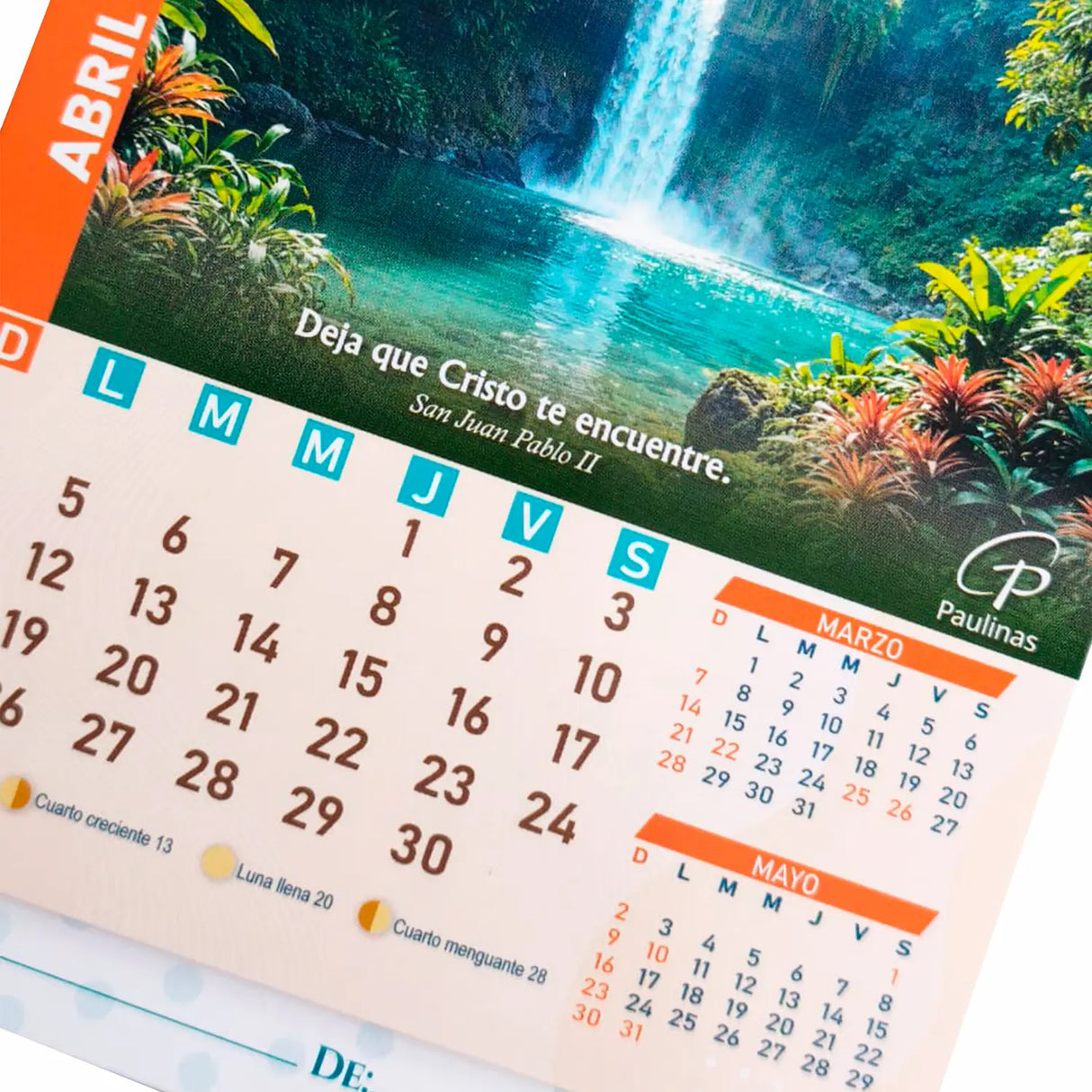 Calendario de escritorio mediano 2027 | Librería Paulinas
