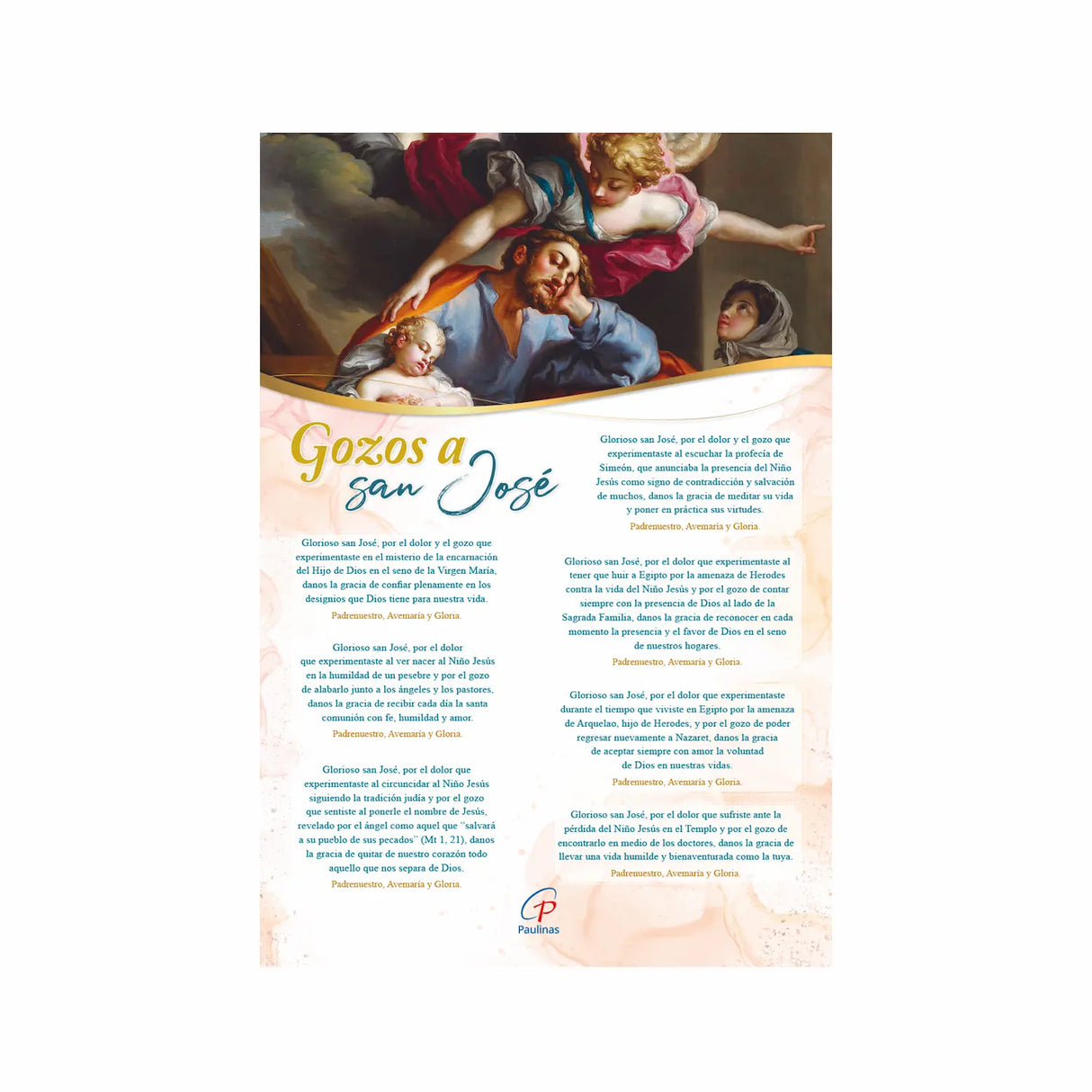 Calendario católico de pared - San José 2026