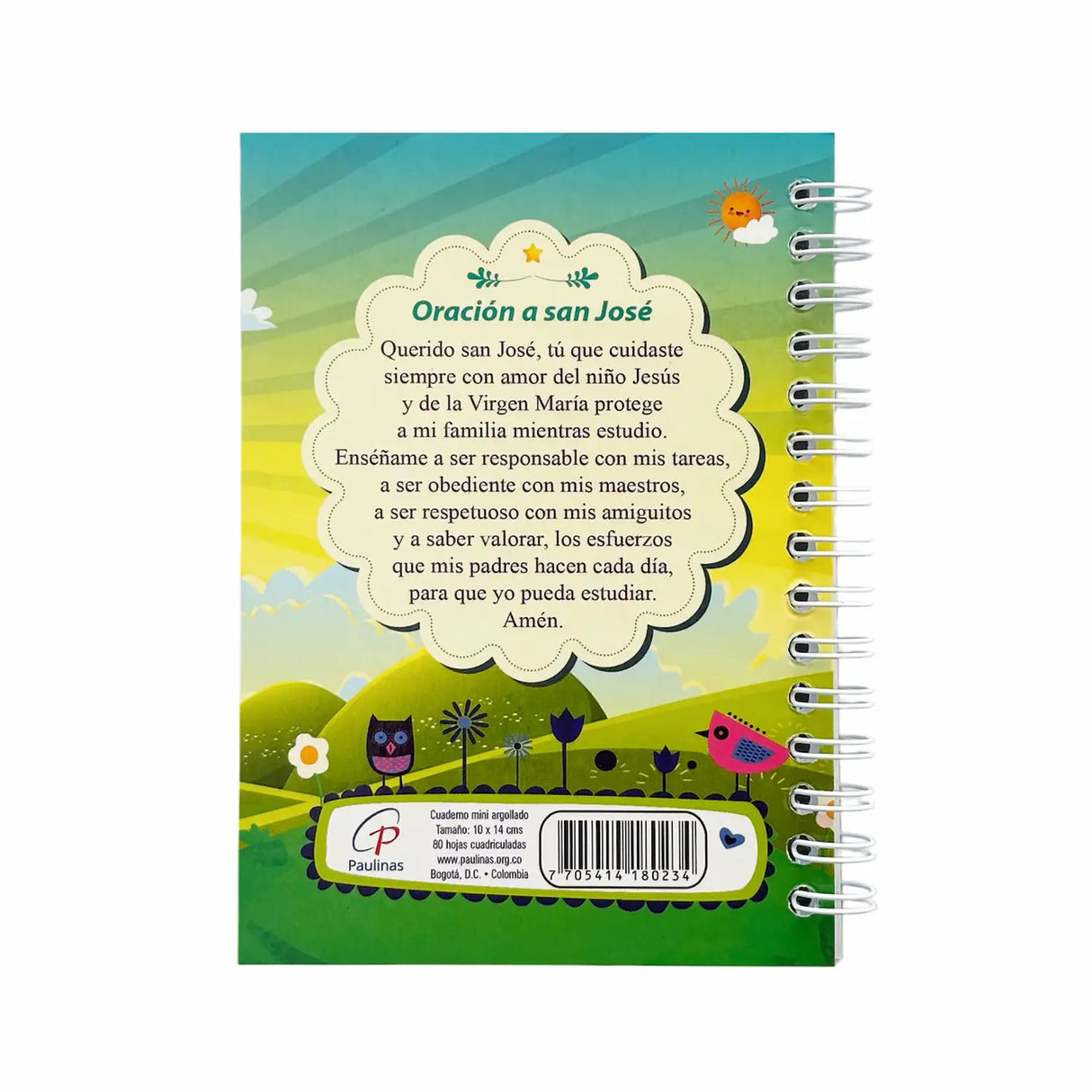 Minicuaderno argollado - San José