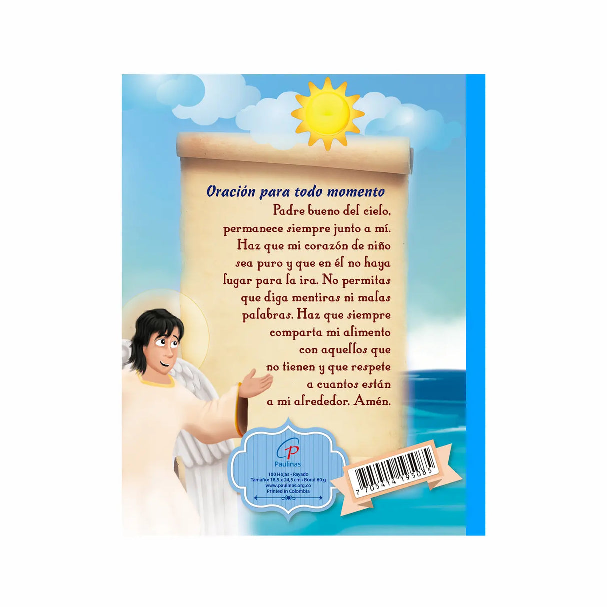 Cuaderno infantil cosido rayado - Jesús