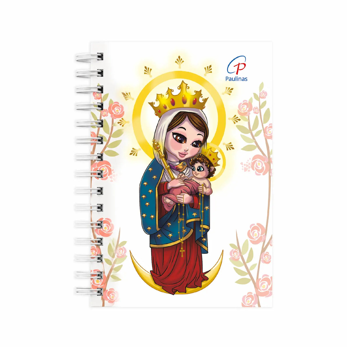 Minicuaderno argollado - Virgen de Chiquinquirá