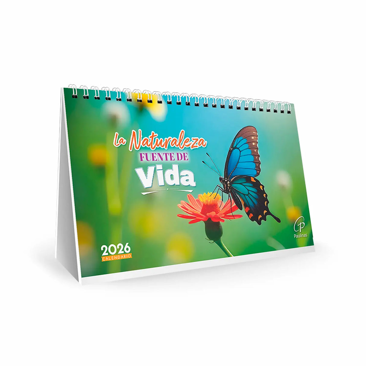 Calendario de escritorio grande 2026 - Mariposa