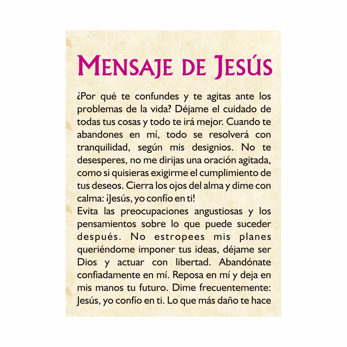 Jesús, yo confío en ti