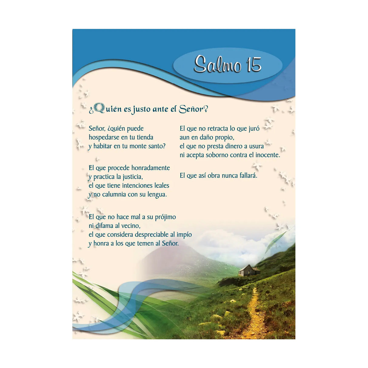 Kit x 8 tarjetones de Salmos