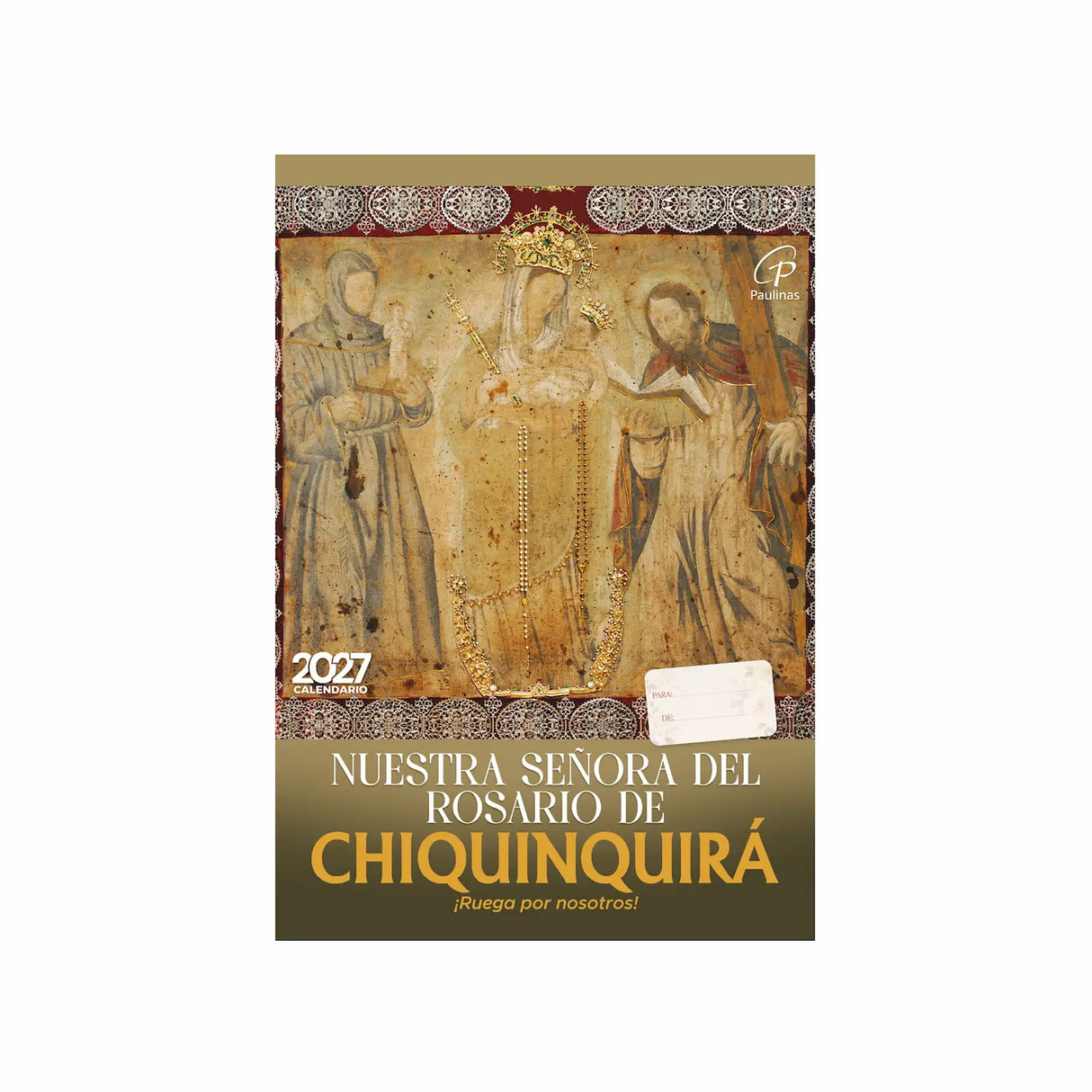Calendario católico de pared - Mariano 2027 | Librería Paulinas
