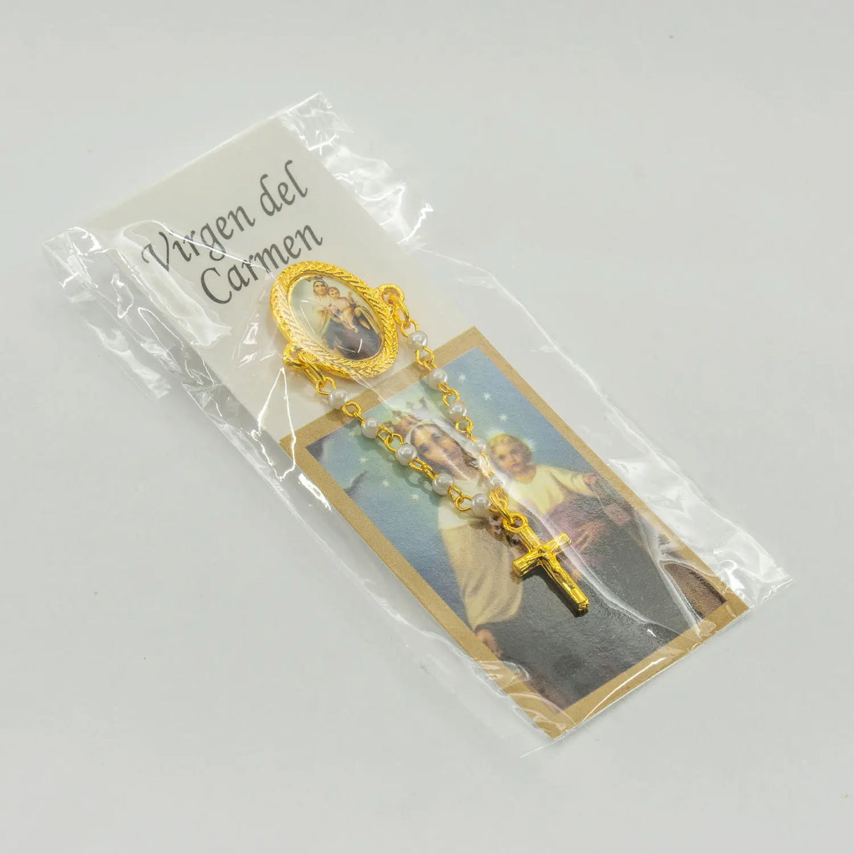 Saint Michael pearl brooch