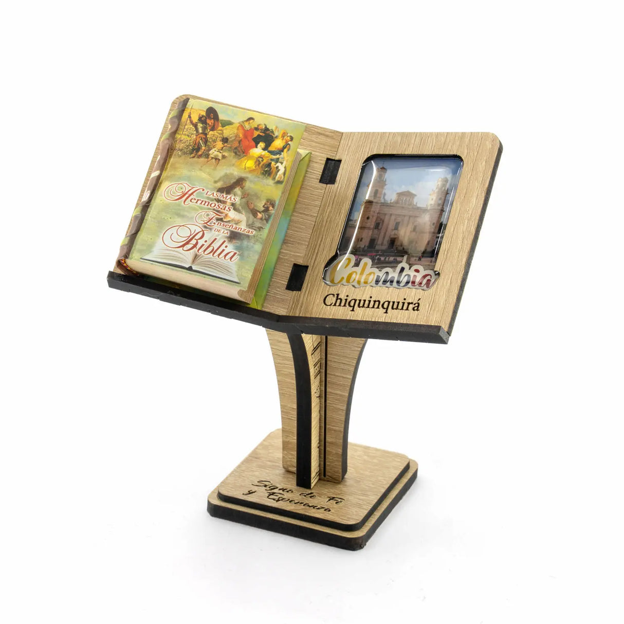 Atril con Biblia miniatura