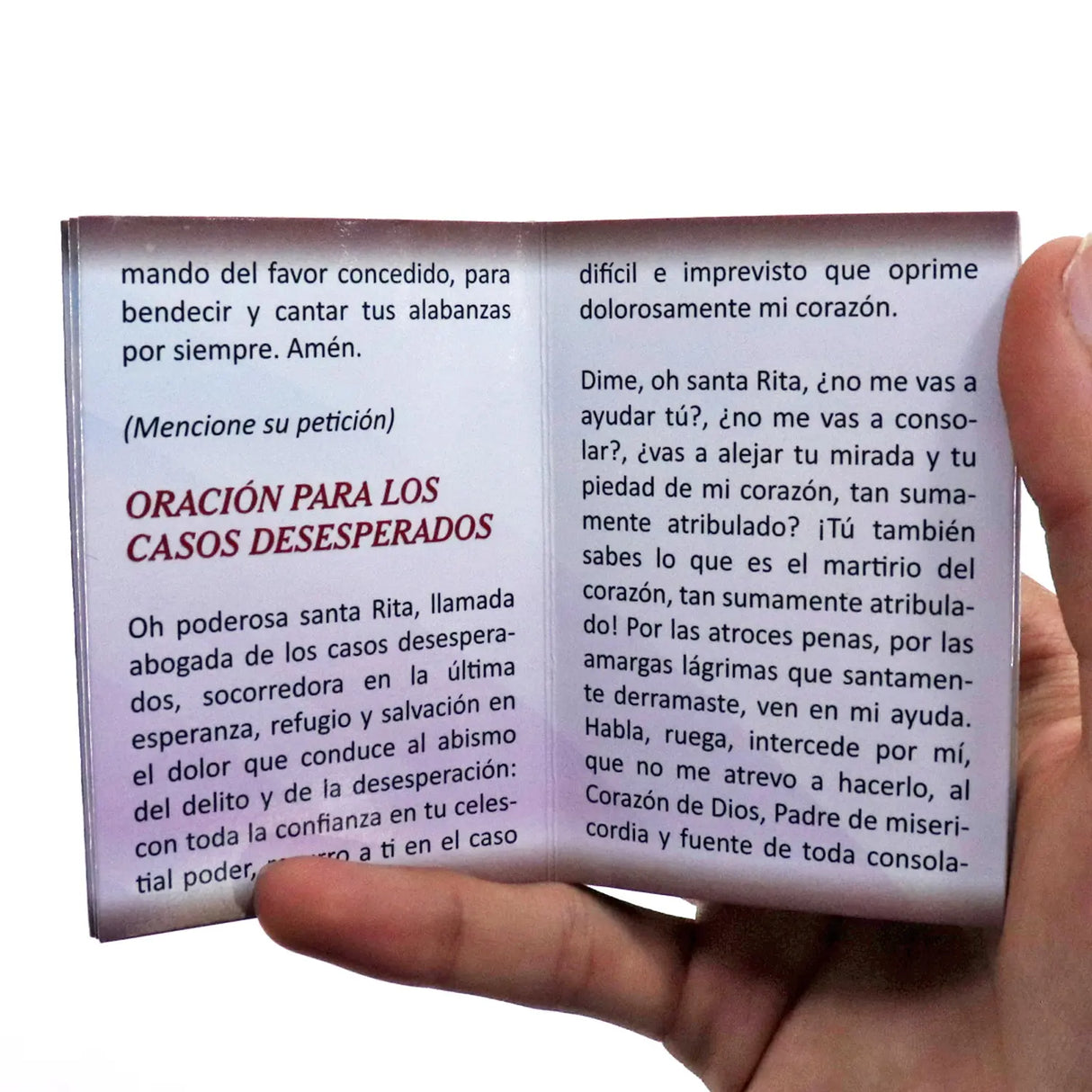 Minibook - Saint Rita of Cascia