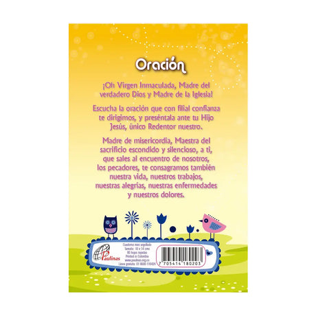 Mini ring-bound notebook - Virgin of Guadalupe - Children's 