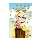 Mini ring-bound notebook - Virgin of Carmen
