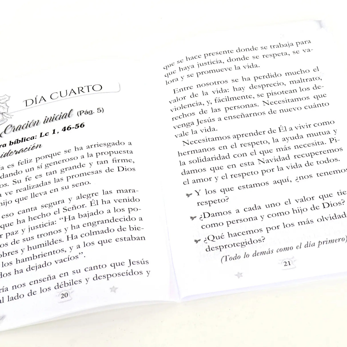 Novena de navidad tradicional - Mediana letra grande