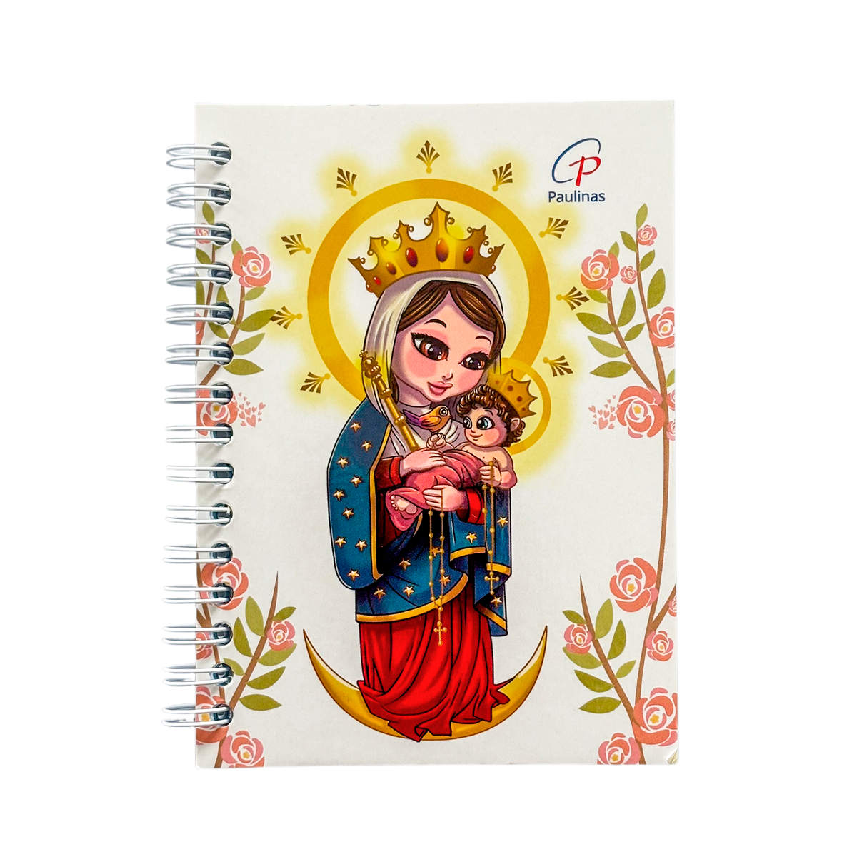 Minicuaderno argollado - Virgen de Chiquinquirá