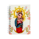 Minicuaderno argollado - Virgen de Chiquinquirá