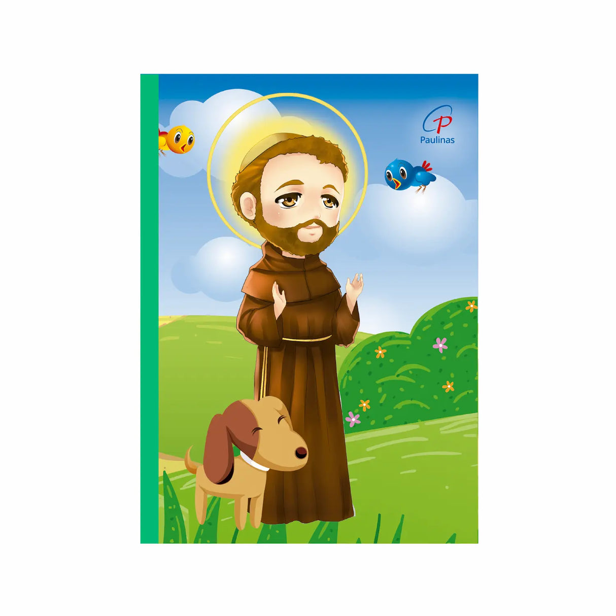 Children's notebook with sewn lines - Saint Francis of Assisi 