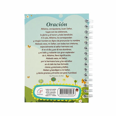 Spiral-bound mini notebook - Saint Francis of Assisi