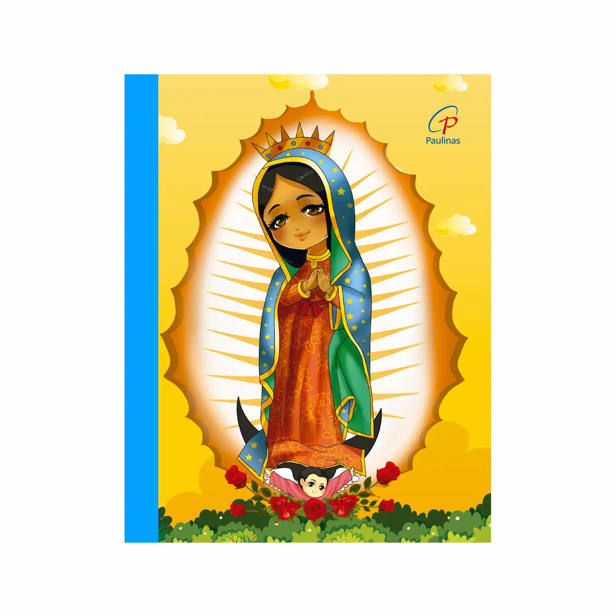 Cuaderno infantil cosido cuadriculado - Virgen de Guadalupe