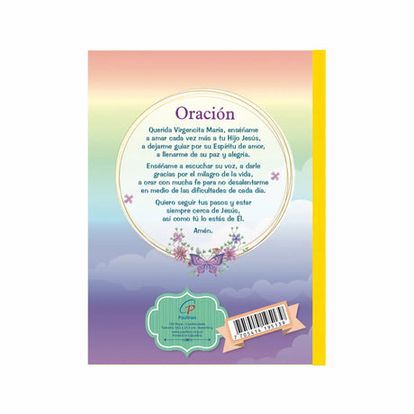 Cuaderno infantil cosido cuadriculado - virgen de la medalla milagrosa