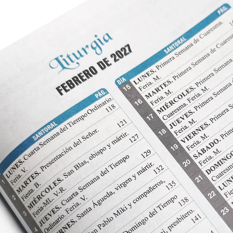 Misal La Palabra de Dios - Enero y Febrero 2027 | Librería Paulinas