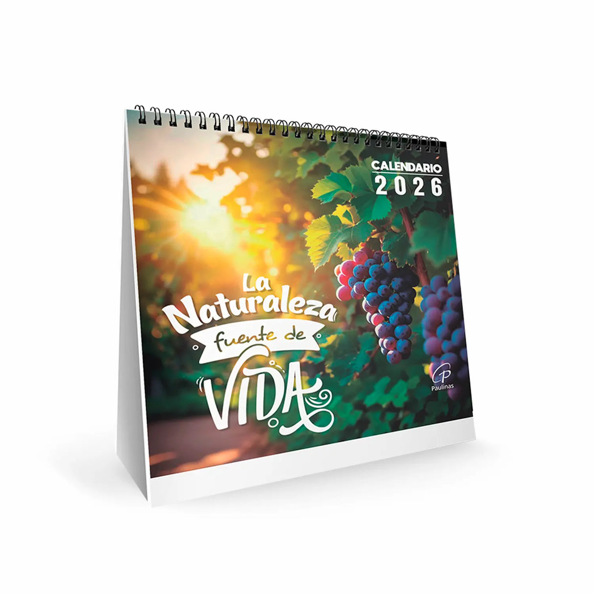 Calendario de escritorio pequeño 2026 - uvas