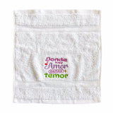 Toalla con mensaje en caja - Donde hay amor no hay temor