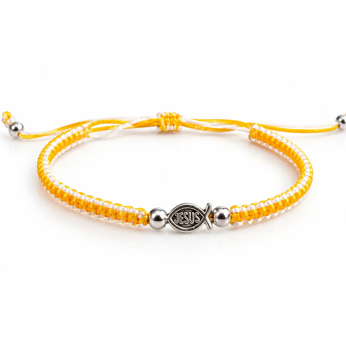 Pulsera en macramé amarilla