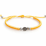 Pulsera en macramé amarilla