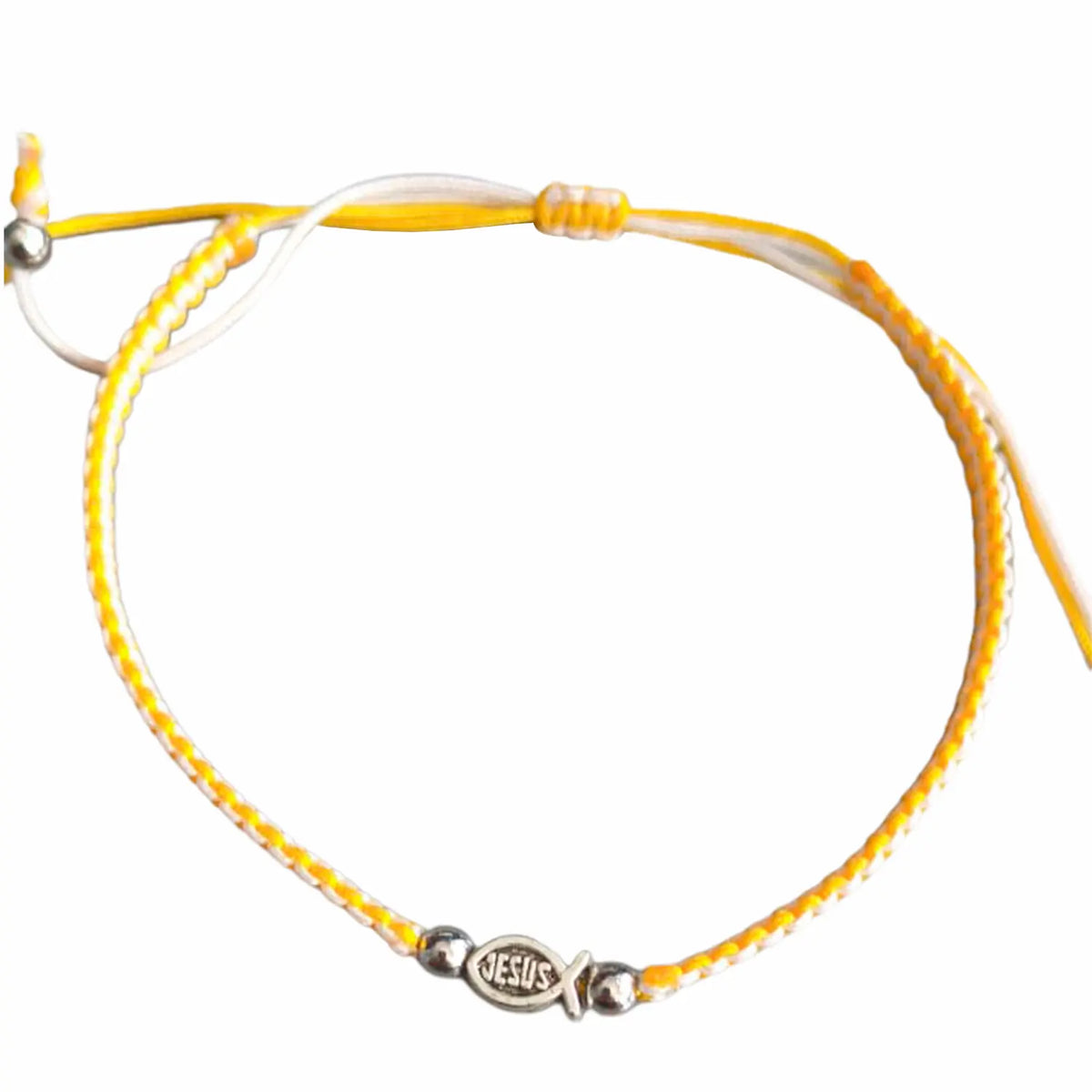 Pulsera en macramé amarilla