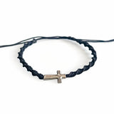 Pulsera en macramé negra