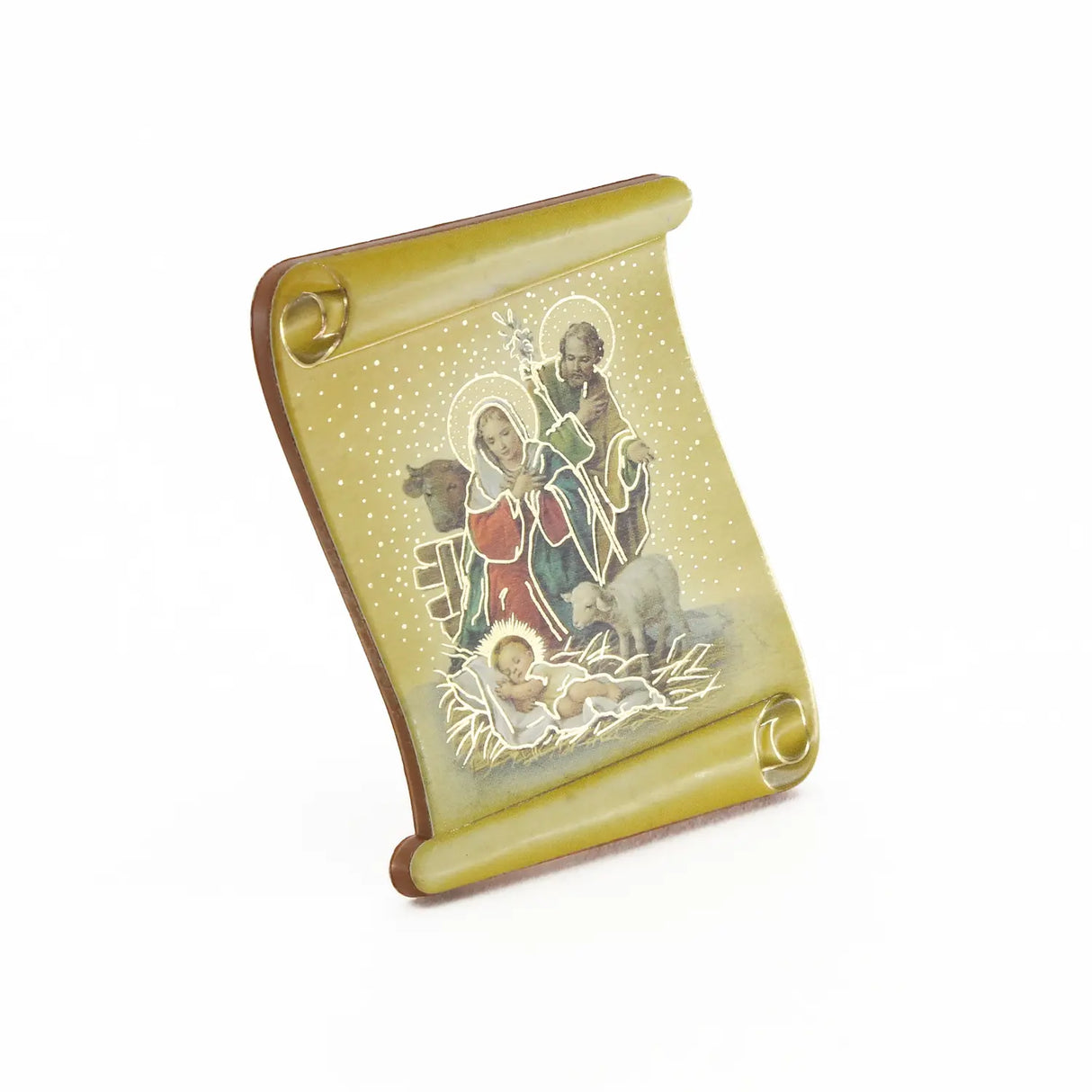 Cuadro pergamino pesebre - 6.5 cm