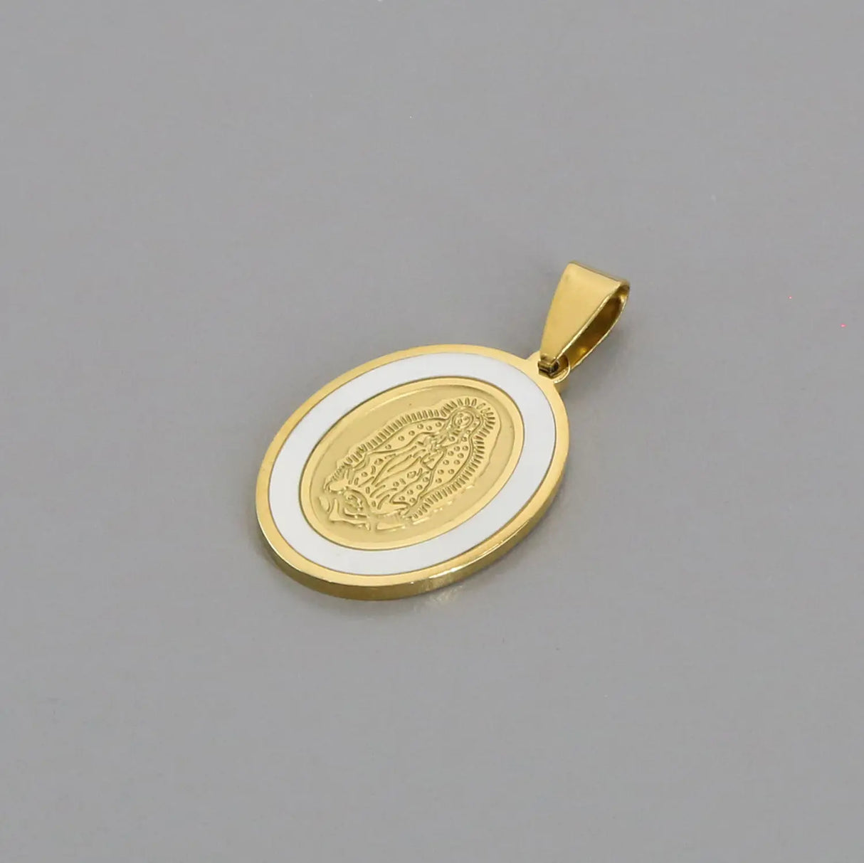 Guadalupe gold-plated steel medal - 2.5 cm