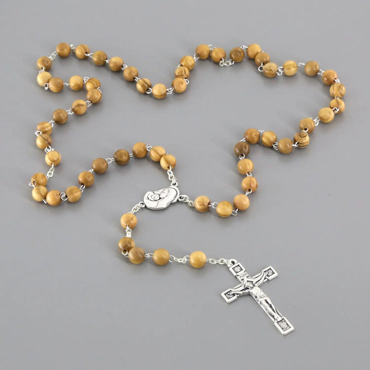 Olive wood rosary - 56 cm