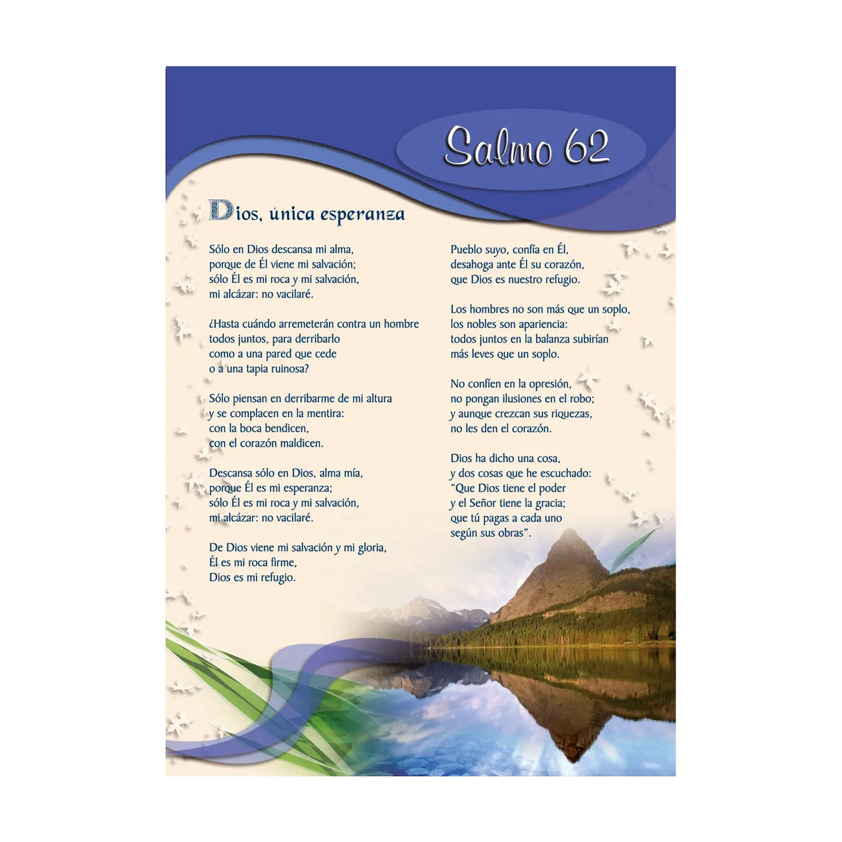 Kit x 8 tarjetones de Salmos