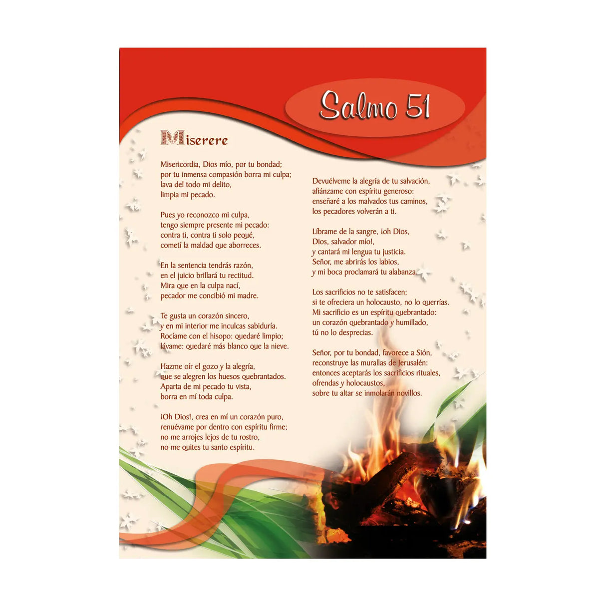 Kit x 8 tarjetones de Salmos