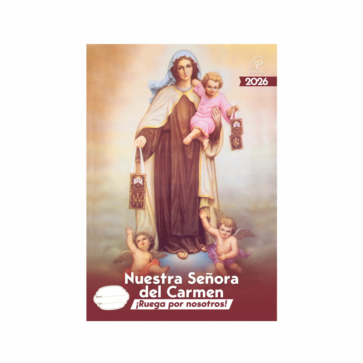 Calendario de pared - Nuestra Señora del Carmen 2026