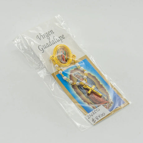 Saint Michael pearl brooch