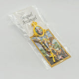 Saint Michael pearl brooch