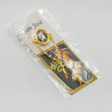 Saint Michael pearl brooch