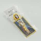 Saint Michael pearl brooch