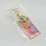 Saint Michael pearl brooch